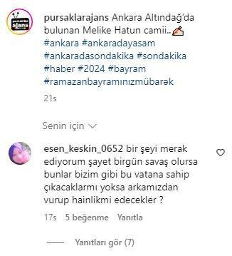 Melike Hatun camisinde bayram namazı sonrası. Yer: Maalesef Türkiye Cumhuriyeti'nin başkenti Ankara - Resim: 27